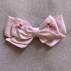 MOÑOS BORDADOS PIQUÉ LISO ROSA - Image 1