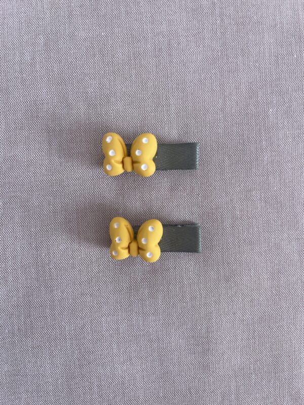 broches mariposa amarillo verde