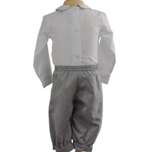 CONJUNTO BORDADO MANGA LARGA GRIS - Image 2