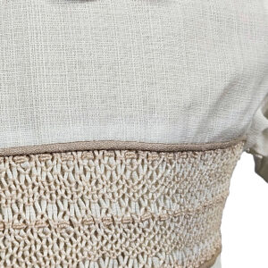 CONJUNTO BORDADO MANGA LARGA BEIGE - Image 4
