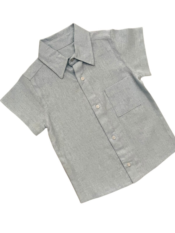 CAMISA LINO MANGA CORTA