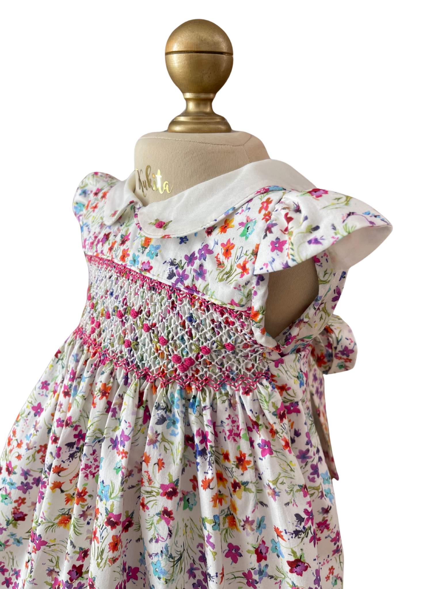 ASÍA VESTIDO BORDADO TRES CUARTOS