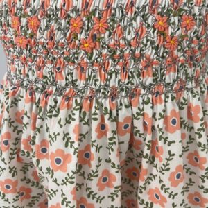 Ramona Vestido casual floreado detalle bordado