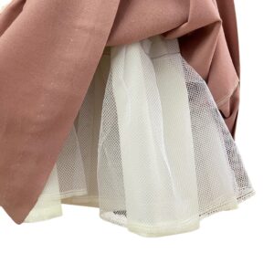 VESTIDO AYLIN LINO PALO DE ROSA DETALLE 2
