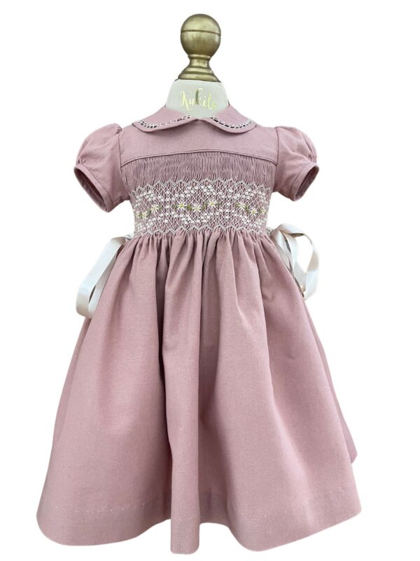 VESTIDO AYLIN LINO PALO DE ROSA FRENTE VESTIDO AYLIN LINO PALO DE ROSA FRENTE