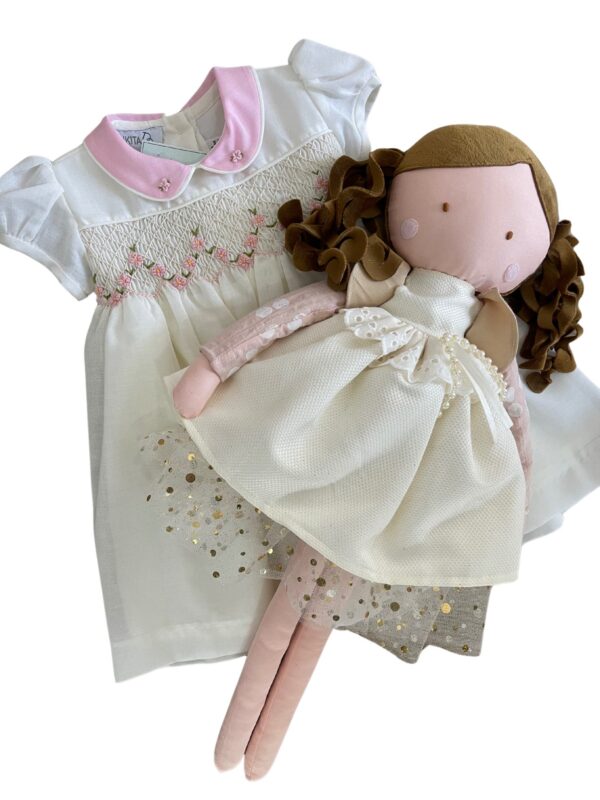 Vestido ceremonia AlIa Muselina y Muñeca