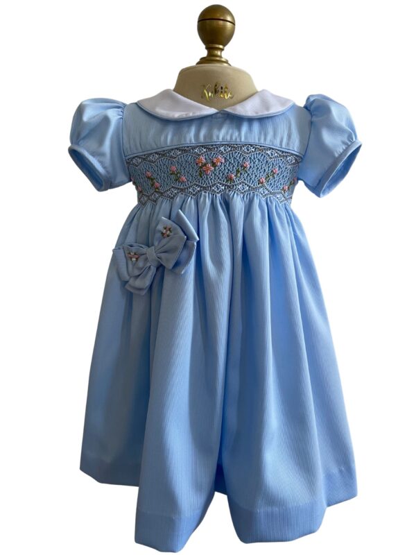 Vestido Luna cuello suave frente